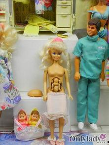 怀孕芭比娃娃图片,孕味十足！芭比娃娃演绎怀孕风采